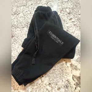 Fear of God Essentials Black Sweatpants Joggers